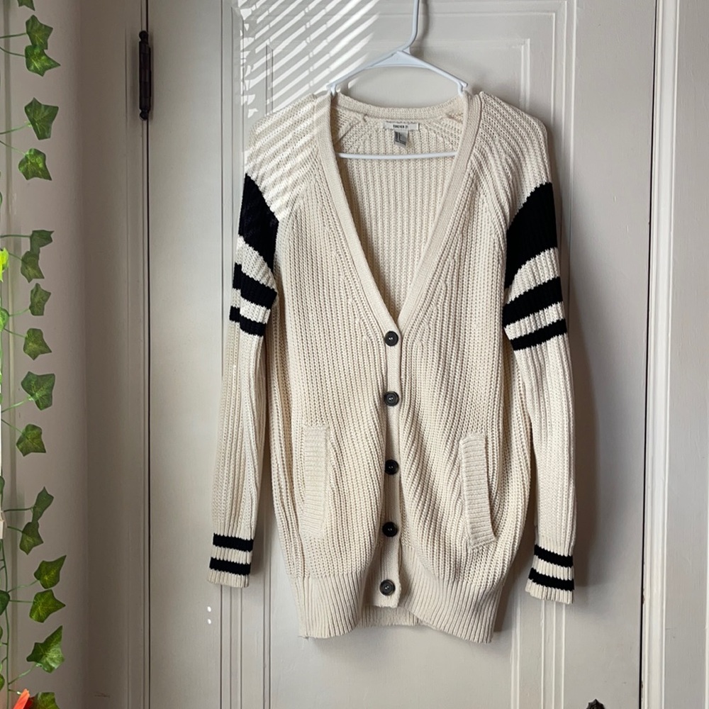 Forever 21 black and white cardigan - Picture 1 of 3